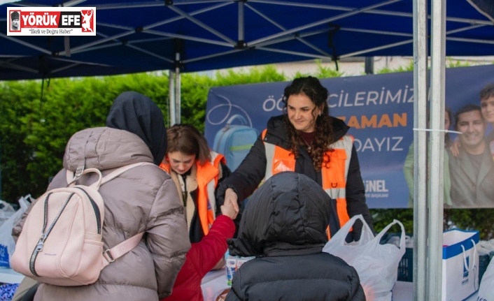 Öğrencilere ikinci dönemin ilk beslenme çantaları ulaştırıldı