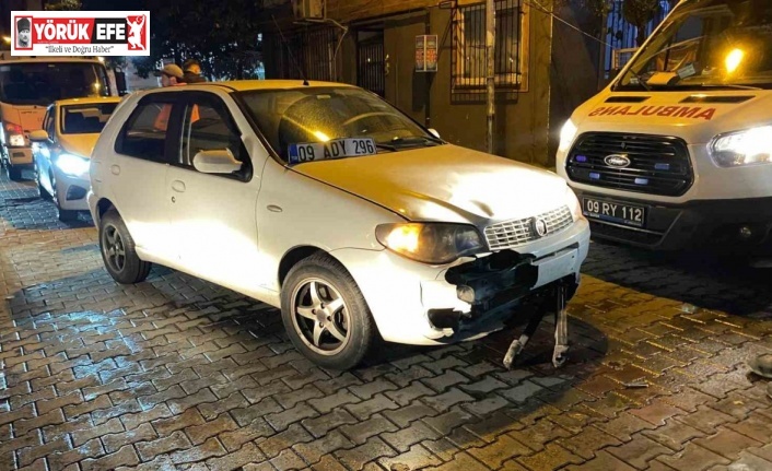 Otomobille çarpışan motosikletin sürücüsü yaralandı