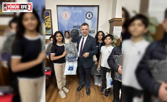 Aydın İl Halk Kütüphanesi’nden öğrencilere çanta hediyesi